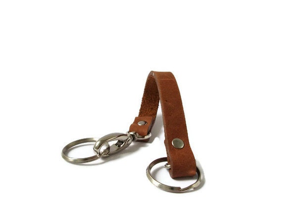 Leather Keychain for Men or Women, Valet Keychain