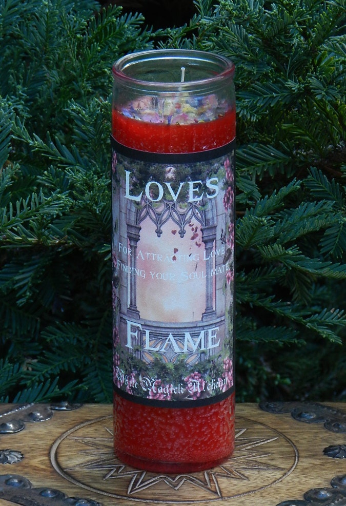 Loves Flame Ritual Spell Jar Vigil Candle . Love, Attraction, Seduction, Relationships, Finding your Soul Mate