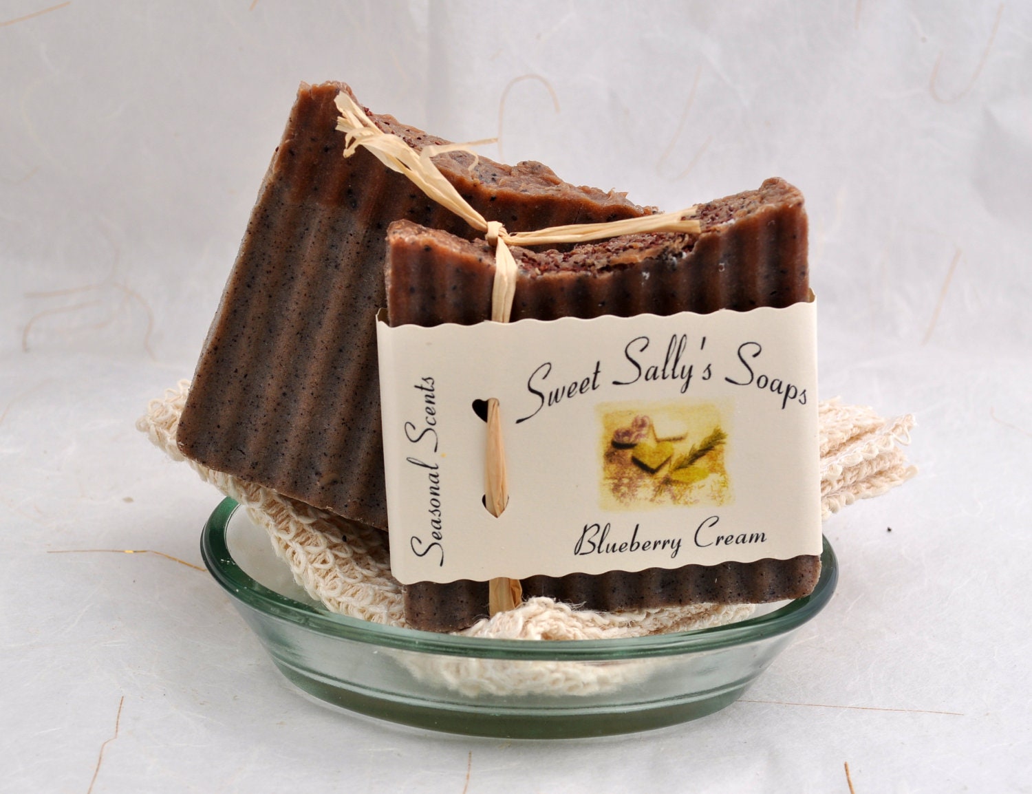 Blueberry Soap, Handmade Organic Vegan Soap, Hot Process Soap