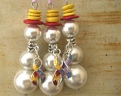 Autism Awareness Snowman Ornaments, set of 3