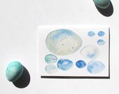 Egg Collector - Watercolour, Pen and Ink Illustrated, blank A5, 100% recycled Card with Envelope.