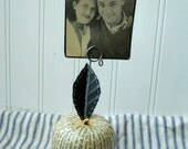 Pride and Prejudice Apple Photo Holder Original Upcycled Vintage Decoupage Jane Austen