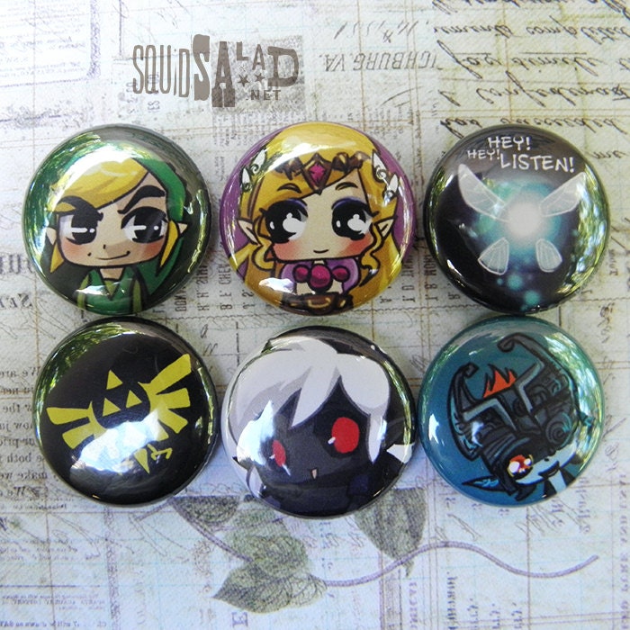 The Legend of Zelda Hylian 1inch Button Pack