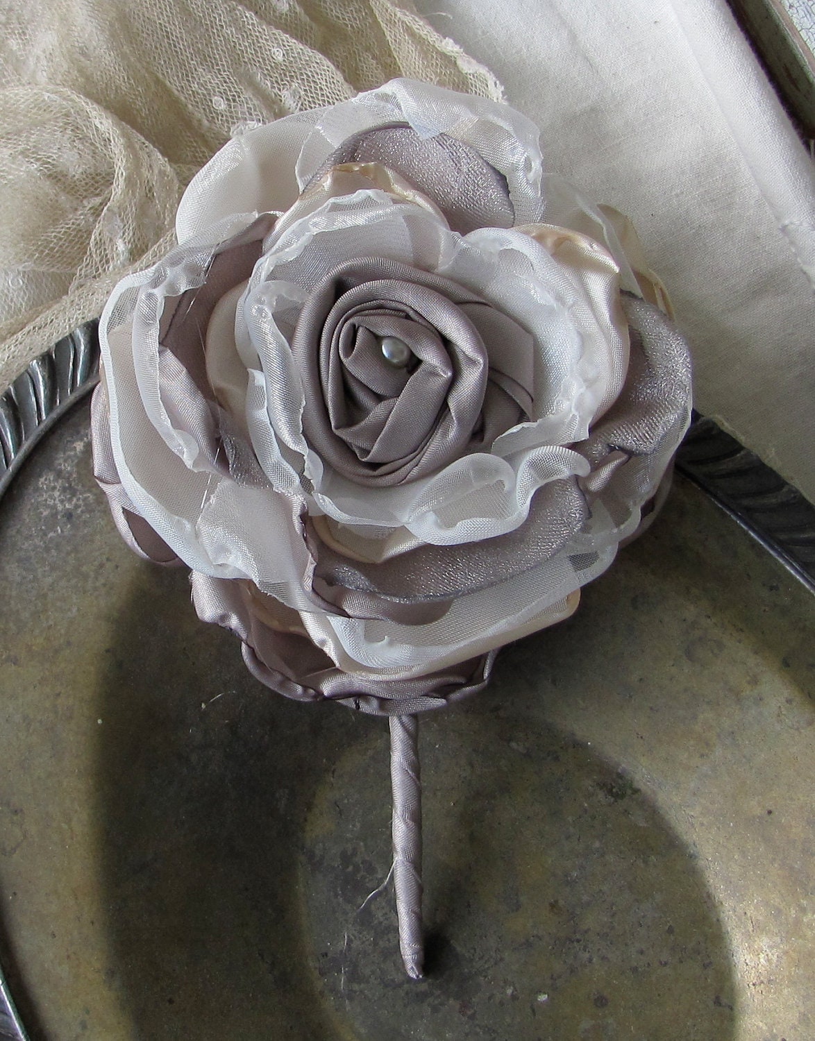 Wedding Boutonniere Custom Made to Match Your Colors