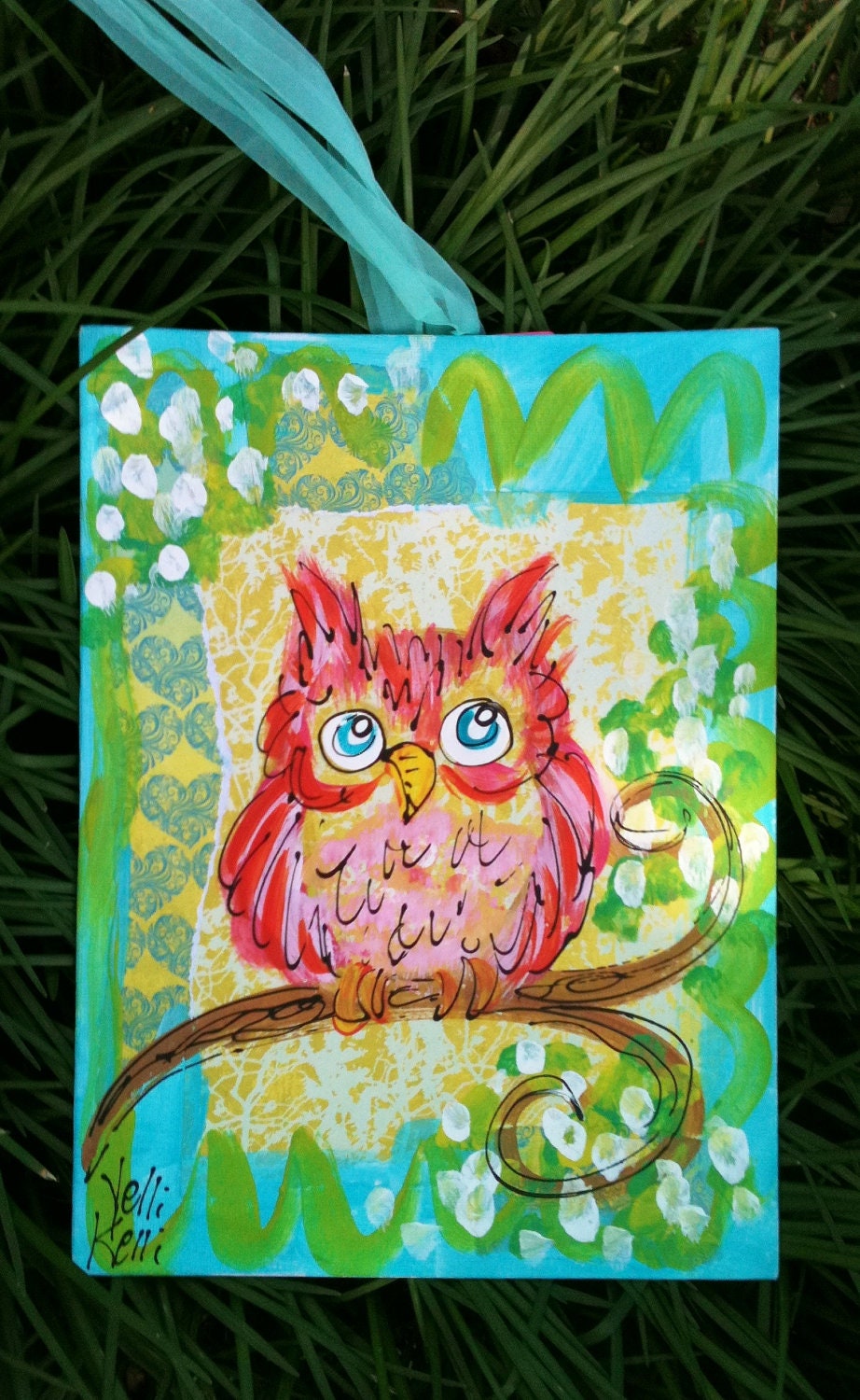 Pretty Owl Original Painting Ready To Ship