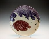 Angel Fish Dinner Plate/ Pottery