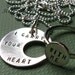 I carry your heart pendant and ring set (intertwine)