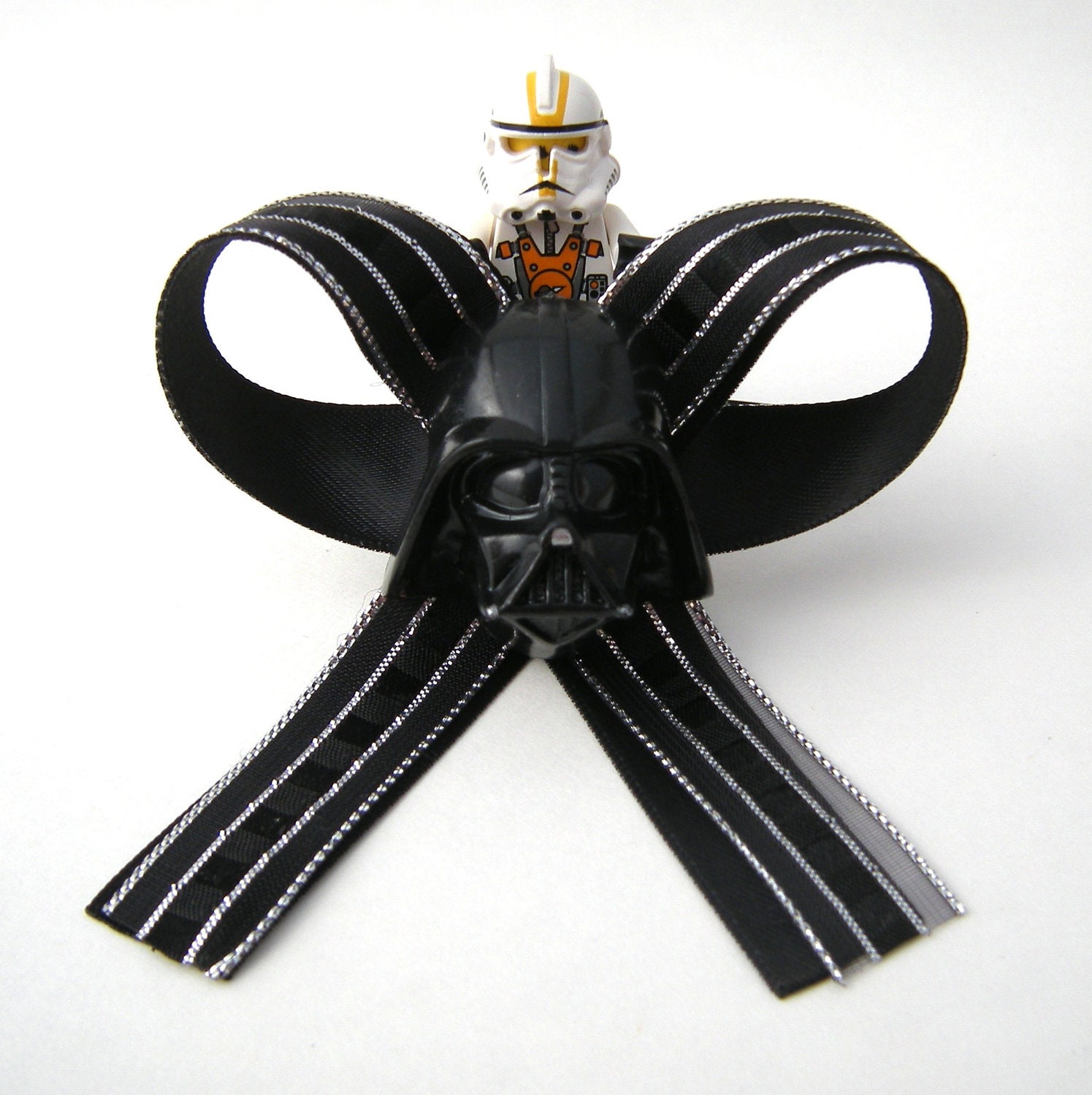 Darth Vader Hair Bow Dark Side Star Wars Geek Hair Clip. Retro Costume, Cosplay Accessory Hairbow