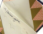 I Miss You Thinking of You Triangle Card