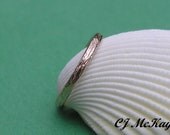 Tree Bark  Band 1.5mm 14K Rose Gold CR82R