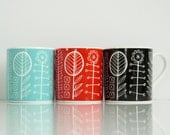 reverse bloomsbury bone china mug in 3 colours