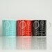 reverse bloomsbury bone china mug in 3 colours
