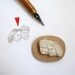 Custom / couple portrait / handcarved rubber stamp