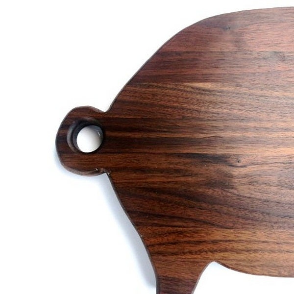 wood pig shape cutting board walnut wood