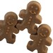 CLEARANCE - Gingerbread Handmade Cold Process Soap Bars - gingerbread man shape - Limited Holiday Edition