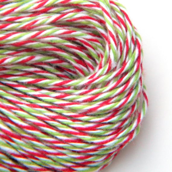 Christmas Baker's Divine Twine , Red and Green, 25 yards or 75 feet, Limited Holiday Edition Il_570xn