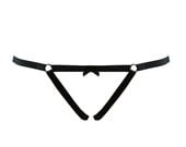 Black Open 'Jerry' Knickers Cage Panties Frame