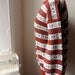 Beautiful Bohemian Rust Green Gray Striped Patterned Striped Sweater...Jumper Hipster Bohemian Woodland (Med to Large)