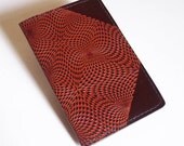 Leather Passport Cover and Card Case Wallet - U.S. Canada European Australia etc. - With Prism Pattern