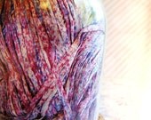 Cherry Berry Blueberry Painterly speckled ribbon woven trim - elegant embellishment craft wrap wedding supply - 10 yards