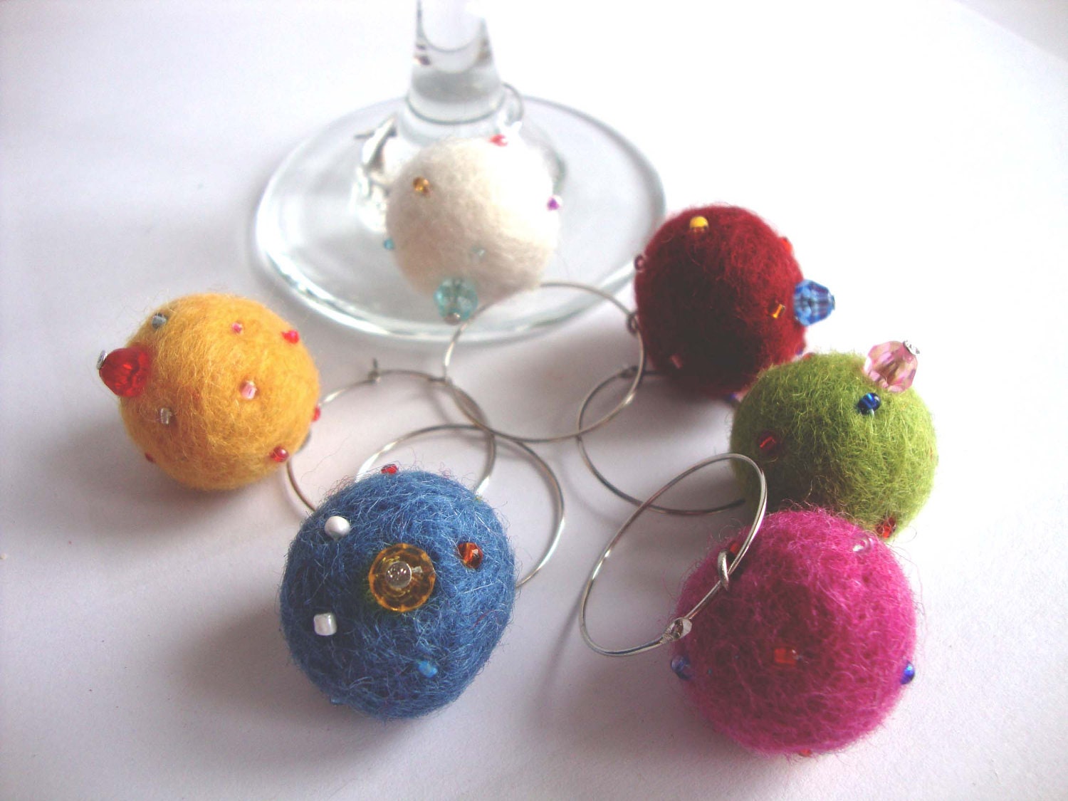 Felt Wine Charms