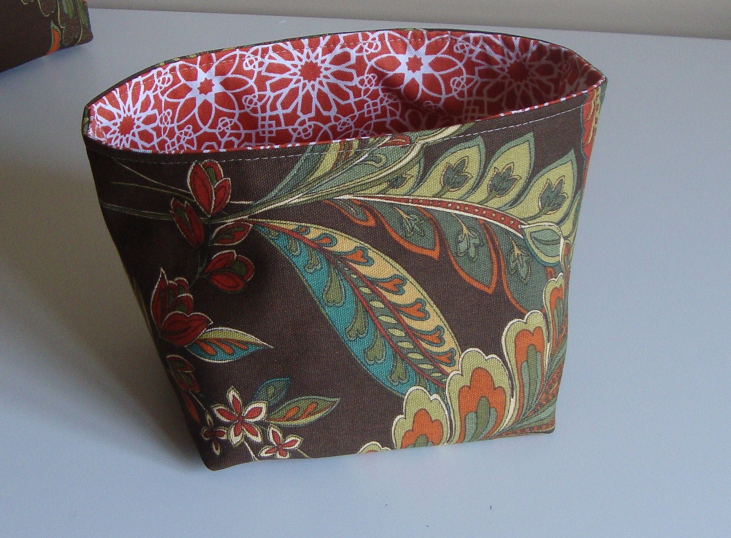 SALE Medium Bucket - fabric storage bin