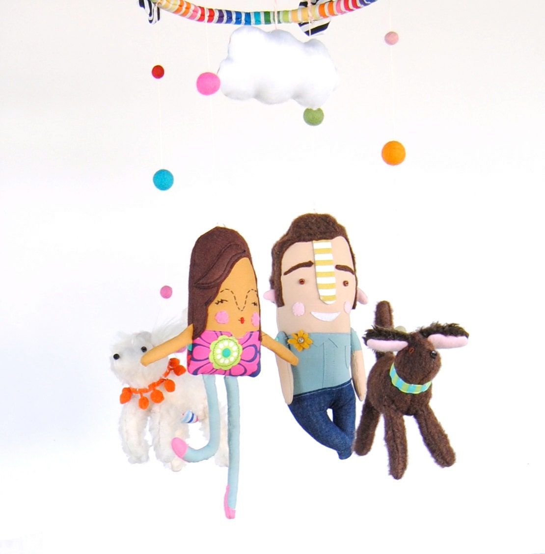 A Personalized Baby Mobile of the Wee One's Family