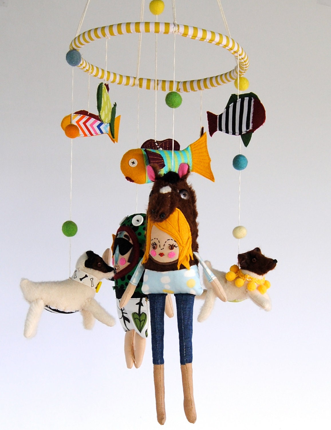 A Personalized Baby Mobile of the Wee One's Family