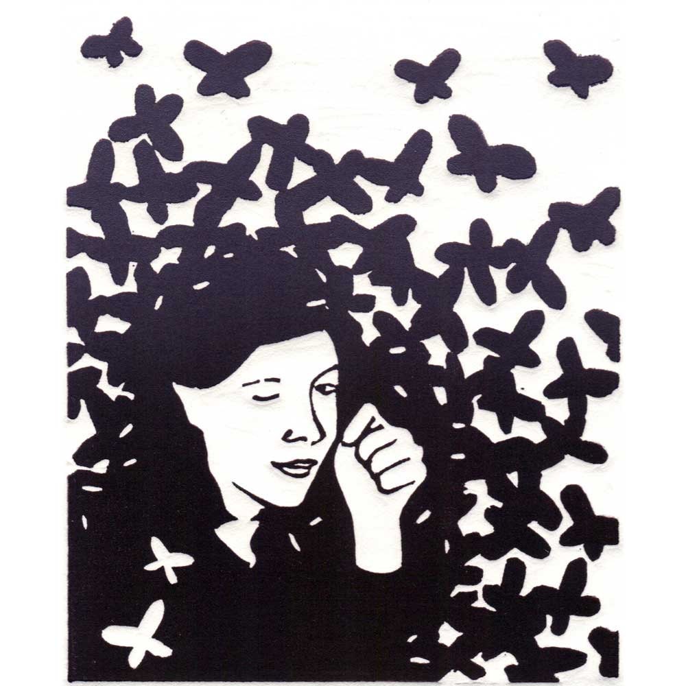 Butterflies - Hand-Pulled Print - Linocut - Limited Edition Print - Original Art