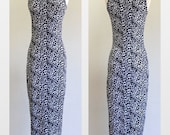 Spotted Leopard Animal Maxi Tank Bandage Bodycon Indie Rocker Punk Grunge Dress . XS . SM . D170