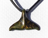Killer Whale Tail in bronze moss