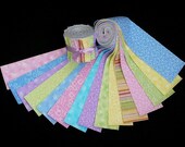 Nursery Pastels Jelly Roll Quilt Strip Pack Cotton Quilting Fabric Die Cut No Dups