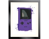 Splattery Game Boy Color Art Print