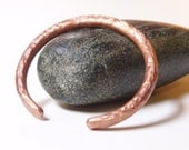 copper jewelry - artisan hammered copper cuff - metalwork jewelry - copper bracelet - for him - for her - made to order // conductivity