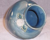 Wedgewood Blue Handmade Ceramic Flower Vase Wheel Thrown Stoneware Ceramics Pottery