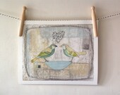 Fine Art, Giclee Print 8 x 10 'Love Birds'
