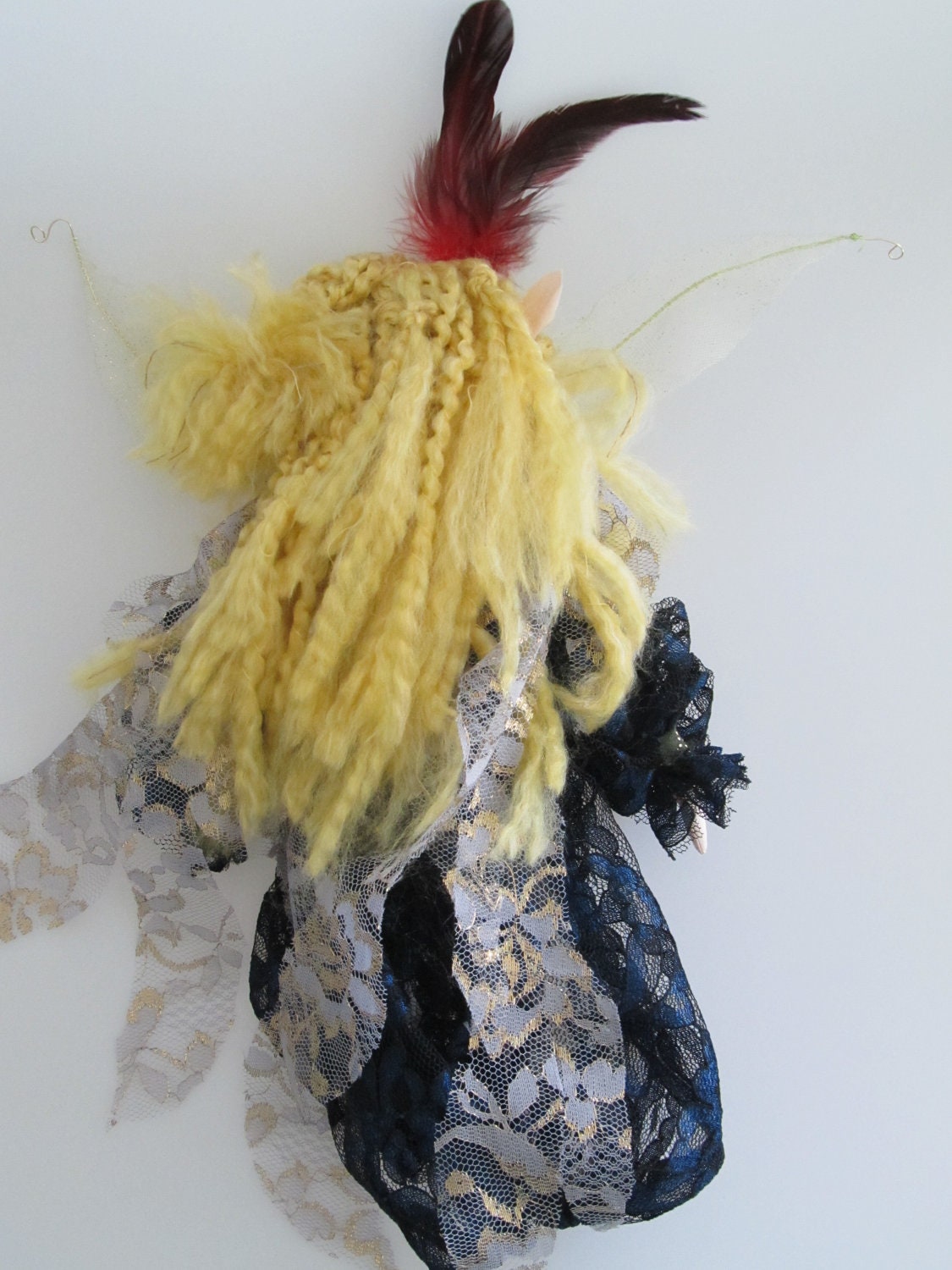 THE SORCERER, soft sculpture fairy doll, Ooak