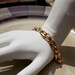 Summer Sale Vintage gold toned metal bracelet