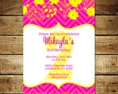BRIGHT FLORAL...Custom Printable Birthday Invitations...by KM Thomas Designs Il_170x135