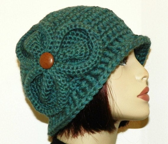 CROCHET PATTERN PDF for Bernadette Chunky Flapper Cloche