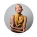 Yellow Infinity Scarf - Circle Scarf Loop - Necklace - Summer Fashion - Fabric Jewelry - Mustard - Honey Gold  -Womens  Fabric Jewelry CIJ