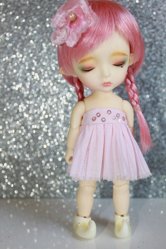 LATI Yellow - Pukifee - Flower Fairy Dress and Hairclip SET - BABYPINK - Limited