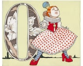 O is for Off with her Head- 9x7.5 Wonderland Alphabet Print