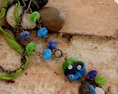 DEEP BLUE SEA - Published In Bead Trends Magazine - Necklace and Earring Set