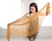 golden leaves shawl
