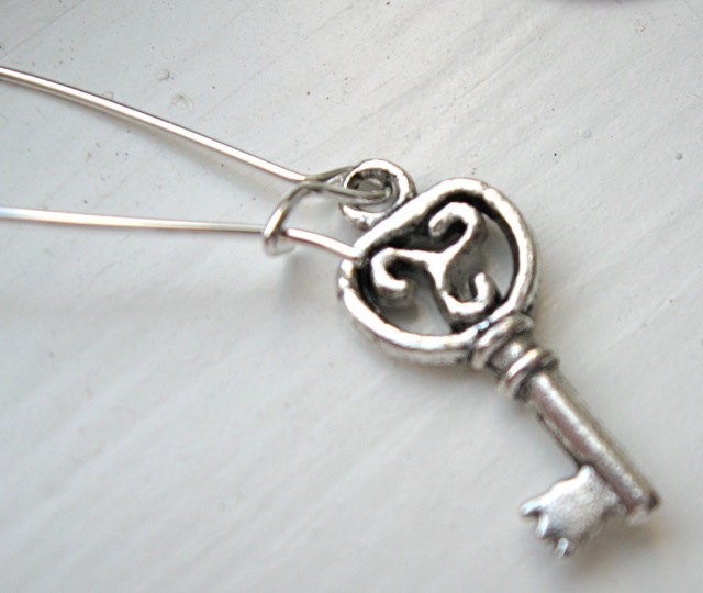 Lock and Key Earrings