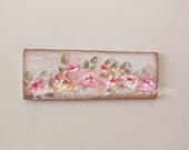 Dollhouse Painting Shabby Chic Roses Hand Painted 1/12 Scale