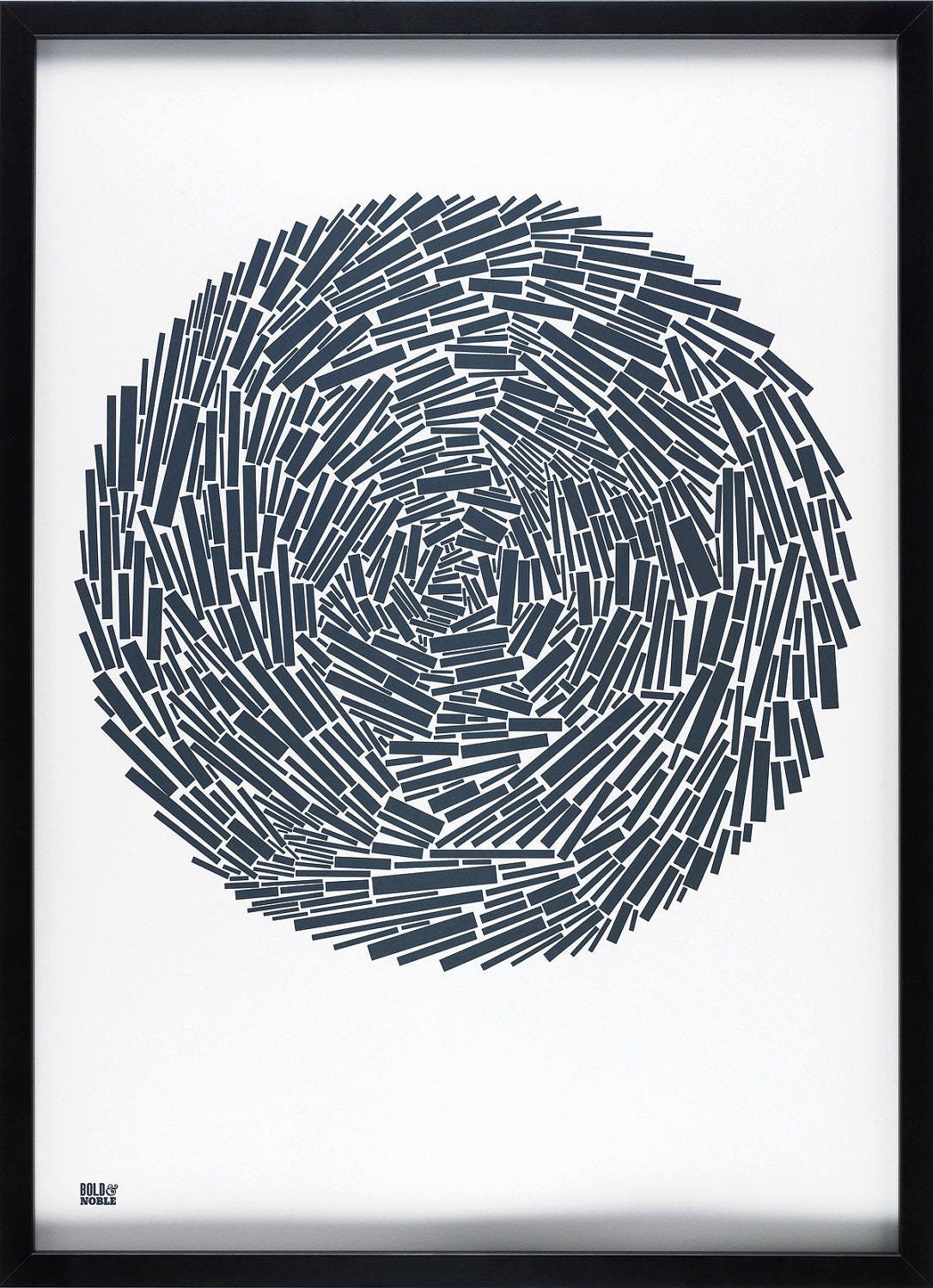 Nest in Sheer Slate - decorative screen print