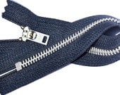 7Inch Jean zipper YKK  Number 5 Jeans Aluminum  Color Navy
