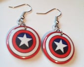 Captain America Logo earrings